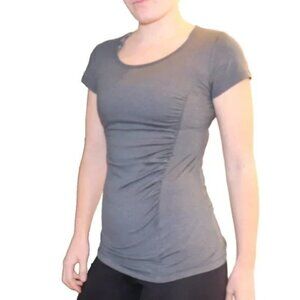 🔴 LAST CHANCE 🔴 Lole Grey Short Sleeve Fitted Workout T-Shirt